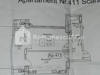 Apartament cu 1 cameră, 48 m², Botanica, Chișinău foto 2