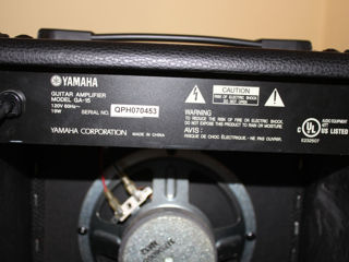 Комбо-усилитель YAMAHA GA15ii,кожаный корпус с адаптером на 120V 60 Hz,б/у.В нерабочем состоянии. foto 7