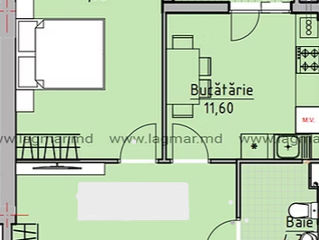 Apartament cu 1 cameră, 47 m², Poșta Veche, Chișinău foto 2