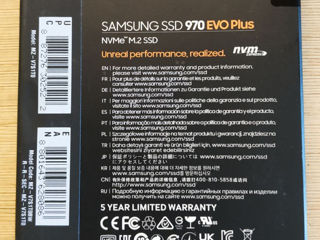 Samsung V-Nand SSD 970 EVO Plus NVME M.2 - 1TB Новый ! в Наличии! 100% Original! foto 2