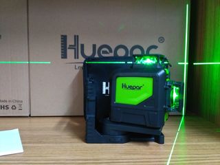 Профессиональный зелёный лазерный нивелир huepar 902cg foto 1