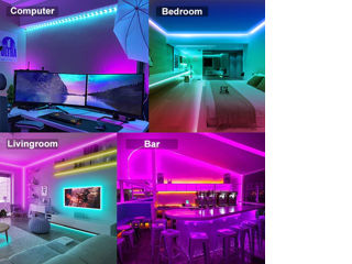 Bandă RGB cu reglare a culorii 14,4 W/m fără componente 60 LED/m IP20 (5 metri) foto 8