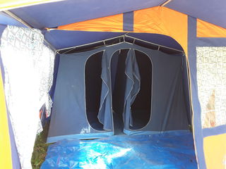 Палатка кенпенг на 4 мест  с тамбурам   в отличном состоянии бризент Испания 4   3 торг уместен foto 5