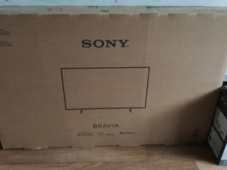 43" SONY Bravia Smart TV 43X75WL, Ultra HD 4K, новый в упаковке foto 1