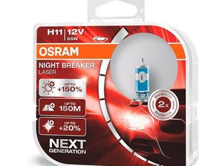 Lampi osram night breaker Laser +150% - h1, h4, h7, h8, h11, hb3, hb4 foto 8
