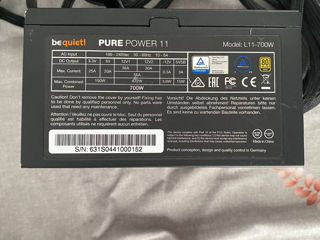 BeQuiet L11-700W   Sursă Alimentare PC be quiet! Pure Power 11, 700W, ATX foto 4