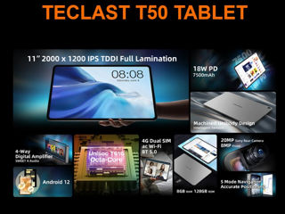TECLAST 2K Tablet 11 Pollici T50, Android 13 Gaming Tablets, 16GB RAM+256GB ROM foto 3