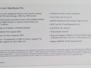 MacBook Pro 13" 2017 foto 3