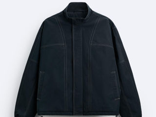 Scurta Zara Contrast Topstitching Jacket