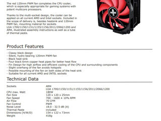 Cooler 180w  Xilence M704 Intel/amd foto 8