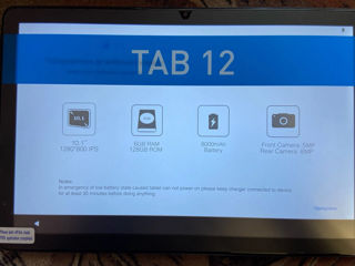 Vasoun TAB12, 8-core,10.1 IPS,6/128 Gb,4G LTE,WiFi 5, 8000mAh foto 8