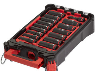 Set 16 chei tubulare de impact 1/2 milwaukee shockwave impact duty in organizator packout,4932480943 foto 4