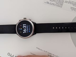 Fossil Q Gen 4 Black Silicone Strap Men 