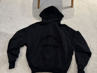 Fear of god essentials (black hoodie)