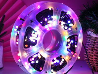 Ghirlanda Led De Exterior/Interior pe Bobina,Multicolora,50 M