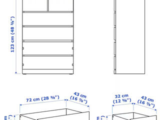 Comoda stilată Ikea cu 6 sertare foto 8
