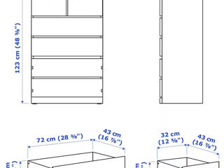 Comoda stilată cu 6 sertare Ikea foto 8