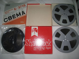 Бобины "SONY SLH-7-550-BL", "Deutsche Welle", "Shamrock" (США), "Свема". foto 7