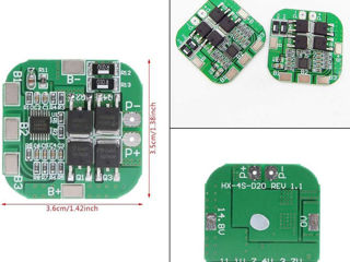 BMS Li-ion board 3S 11.1V 20A 40A 60A, 4S 14.8V 20A 40A . foto 9