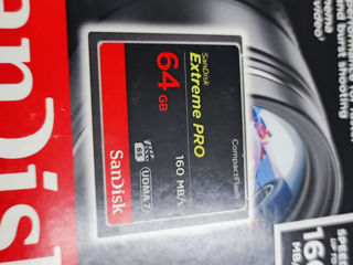 CompactFlash CF SanDisk ExtremePro 64 Gb 160 mbps foto 3