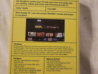 onn. Google TV 4K Streaming Box 2023 4K UHD foto 2