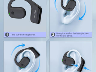 Наушники с направленной воздушной проводимостью/Open-Ear TWS Air Conduction Earbuds foto 2