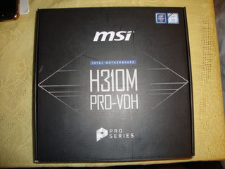 Placa de baza  MSI  H310M PRO-VDH (Intel Motherboard), LGA 1151, NOU, sigilat. Pret: 50 euro foto 1