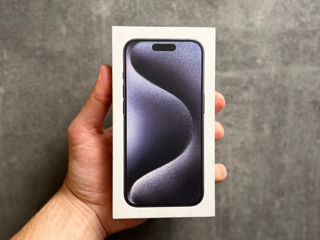 iPhone 15 Pro Blue Titanium 256Gb Sigilat + Garantie 1 An!