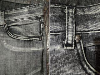 мужские качественные вареники джинсы с черепами, новые foto 9