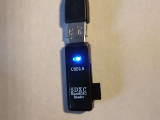 Картридер USB 2.0 для чтения/записи карт памяти SD и MicroSD foto 4