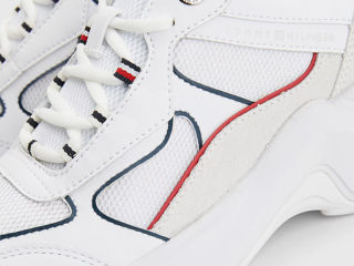 Tommy Hilfiger  leather wedge sneaker