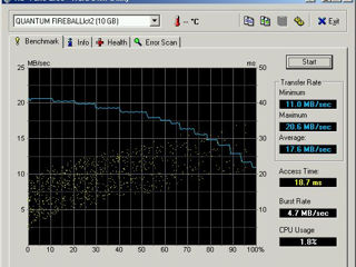 Ретро HDD Quantum Fireball LCT 20 10GB в отличном состоянии foto 6