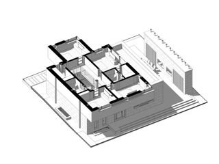 Casă de locuit individuală cu 2 niveluri / S+P+E / modern / proiecte / construcții foto 3