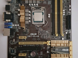 I7 4770k   + Z87  Plus  Asus  + 16 Gb Ddr3  În Stare Excelentă, Recent Adus