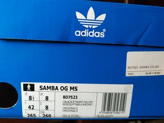 Adidas (Samba OG MS) новые кроссовки оригинал, натуральная кожа . foto 8