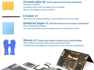 Acumulator A1820 Replacement for MacBook Pro 15 Inch A1707 (Late 2016, Mid 2017), Laptop Battery foto 4