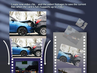Cameră de bord kawa D6 dash cam 2k 1440p full hd foto 2