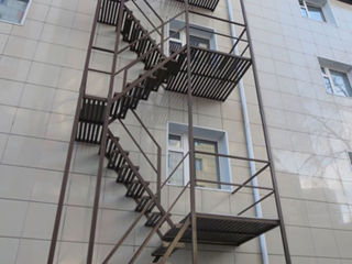 Лестницы пожарные , эвакуационные , кровельные , фасадные из металла нержавеющей стали алюминия foto 3