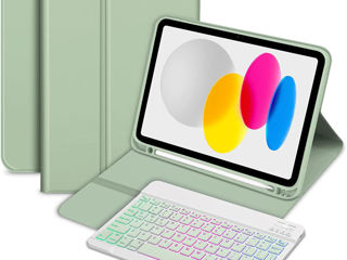 Чехол клавиатурa с подсветкой, iPad a 10-a generație 10,9 2022 Husă cu tastatură iluminată