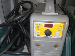 Сварочный аппарат stel max 171  италия, горелка, газ баллон, держатель электрода