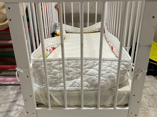 Кроватка детская 120х60см с маятником foto 3