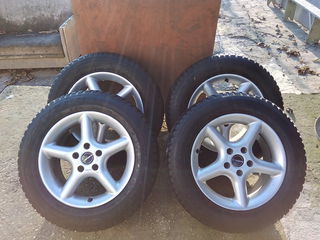 Jante(5*112) cu anvelope de iarna goodyear 225/60/R16 диски с зимней резиной foto 1