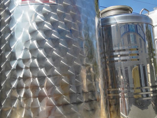 Butoaie, vase, cazi, cisterne, rezervoare, containere, bidoane, butoi din inox alimentar foto 3