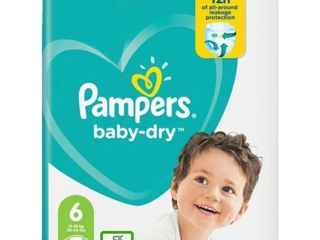 Scutece Pampers Baby Dry, marimea 6, 13-18 kg, 50buc.