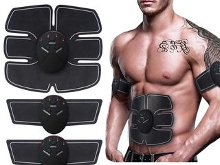 Set Six Pack aparat electrostimulare EMS 3 piese abdomen,maini,picioare foto 3