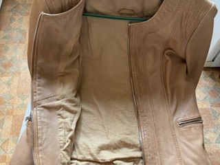 Geaca din piele naturala (miel) , marca Trussardi , marimea 44 foto 3