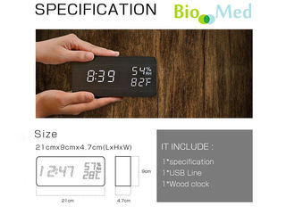 Ceas inteligent cu termohigrometru higrometru smart watch с термогигрометром часы foto 3