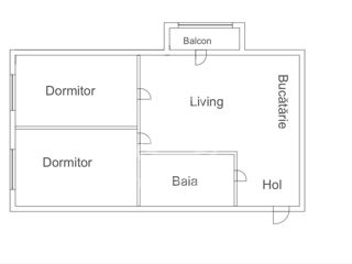 Apartament cu 2 camere, 53 m², Telecentru, Chișinău foto 2