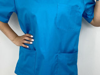 Bluza medicală panacea - electric / panacea медицинская рубашка - светло-синий