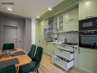 Bucătărie liniare Rimobel, MDF vopsit mat, culoare Verde foto 15